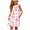 Pink, variant on Pisexur Girls Summer Dress Sleeveless Casual Printed Sundress Party Swing Dresses A-line Midi Tank Dress for Kids 3-14 Years