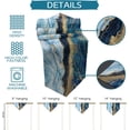 thumbnail image 6 of Triangle Table Runners Long Marble Navy Blue Dresser Scarves Table Decoration for Wedding Party/Graduation Ceremony/Banquet Modern Minimalist Abstract Gold Marbling, 6 of 7
