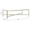 thumbnail image 3 of SAFAVIEH Couture Jessa Glam Metal Coffee Table, Brass, 3 of 8