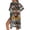 American Tribal Sunflower Highland Cow, variant on Womens Swimsuit Cover Up Summer Cardigans Open Front Beach Kimono Coverup Hibiscus Flower Monstera Tropical Leaf Print Half Sleeve Beachwear Comfy Casual Outfits Resort Wear