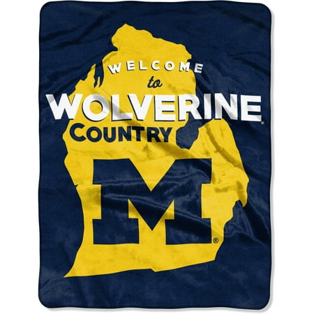 Michigan Wolverines Blanket 50x60 Raschel Alumni Design | eBay