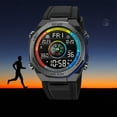 thumbnail image 5 of Weloille Digital Sports Watch 2209 Outdoor Waterproof Military Style Resin Strap with Stopwatch LED Backlight Alarm for Men Women, 5 of 9