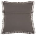 thumbnail image 2 of Mina Victory Life Styles Fringed Edges Solid Cotton Throw Pillow in Charcoal, 2 of 5