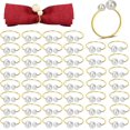 thumbnail image 1 of Set of 50 Gold Napkin Holder Table Napkin Buckles for Dinning Table Setting, 1 of 5