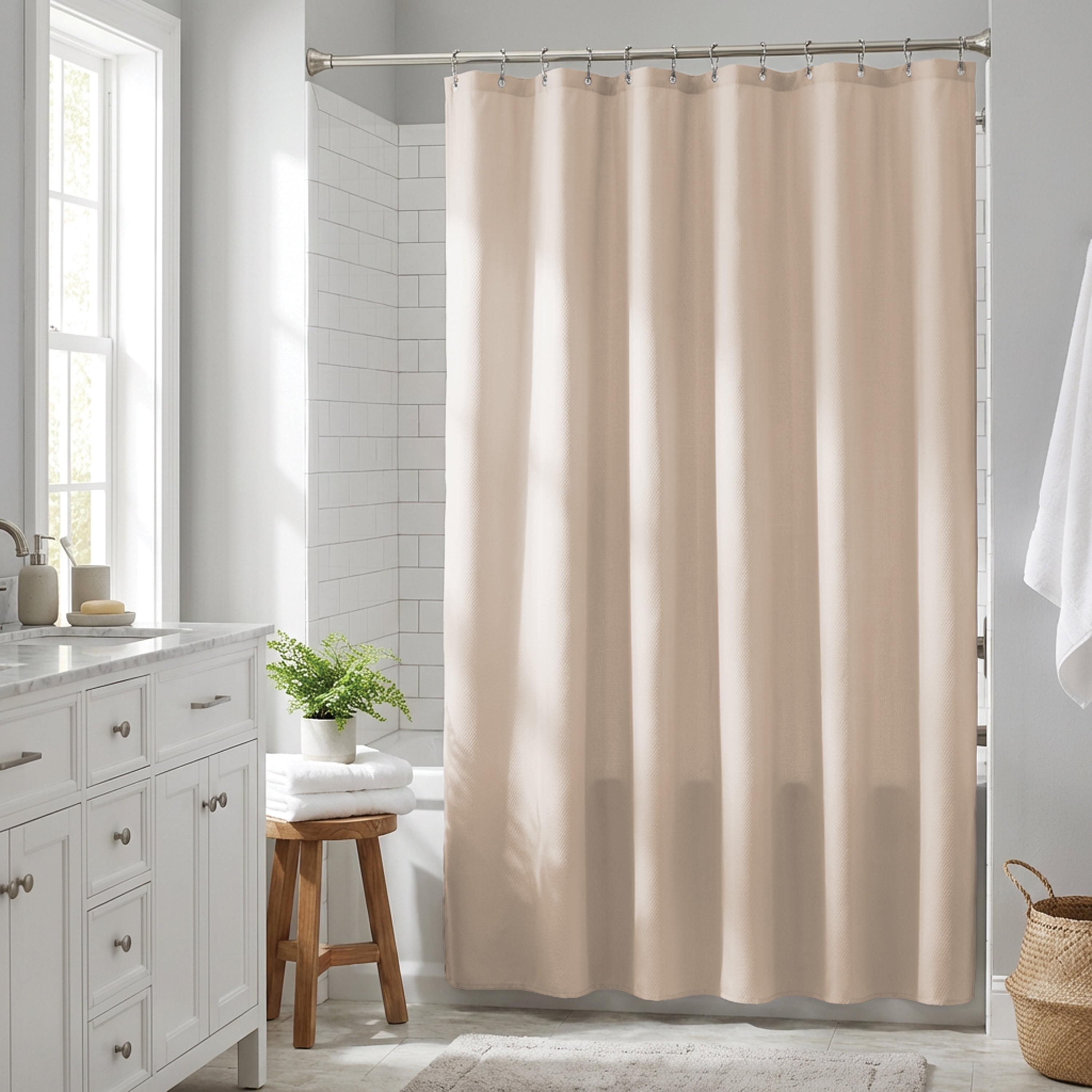 Better Homes & Gardens Waterproof Fabric Shower Liner