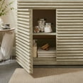 thumbnail image 1 of Modway Render 36" Faux Travertine Bathroom Vanity With Sink in White, 1 of 10
