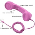 thumbnail image 4 of YTYKINOY Retro 0.138 in Auricular de teléfono celular Receptor Micrófono Micrófono Altavoz para iPhone iPad Teléfonos móviles Teléfono móvil Smartphone (Rosa), 4 of 5