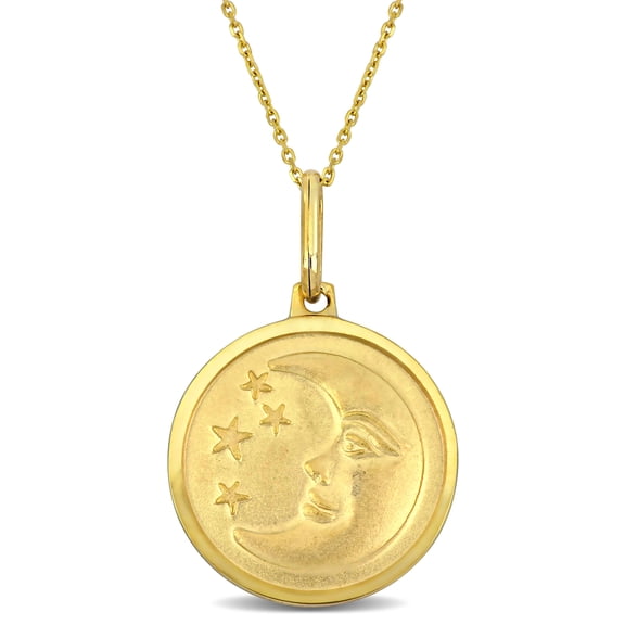 Everly Women's 10k Yellow Gold Moon Necklace