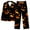 Black 07, variant on Up to 50% off Halloween Pajamas for Women 2 Piece Pant Sets Pumpkin Print Long Sleeve Button Up Shirt and Bottoms Pjs Outfits (XL, Black 07)
