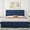 Blue, variant on Full/Queen/King Size Bed Frame with 4 Storage Drawers and Headboard, Linen Upholstered Platform Bed Frame, Diamond Stitched Button Tufted, No Box Spring Needed, Easy Assembly