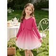 thumbnail image 3 of Lanbubble Girls 2 Piece Dress Set Sleeveless Bubble Dress with Cardigan & Side Pockets for Party Daily Wear Size 5-12Y, 3 of 6