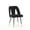 Black, variant on UHOMEPRO Dining Chair Set of 2, Modern Upholstered Velvet Kitchen Chairs Set, Armless Side Chair with Nailhead Trim and Metal Legs for Living Room Kitchen, Gray