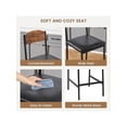 thumbnail image 3 of Bingirl Bar Table Set for 2 with Footrest - Kitchen Dining Table with 2 Upholstered Chairs, Ideal for Small Spaces, Sturdy and Durable, Easy to Assemble, 3 of 8