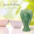 thumbnail image 4 of Earth Therapy Original Pocket Guardian Angel with Serenity Prayer Card - Green Aventurine Healing Stone Figurine - Bless Yourselves and Your Loved Ones, 4 of 8