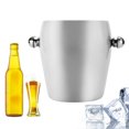 thumbnail image 2 of Cubo de hielo antideslizante Mgaxyff de acero inoxidable doble pared 1L 2L 3L, 2 of 8