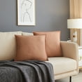 thumbnail image 5 of Better Homes & Gardens 2-Pack Linen Pillows, 20"x20" Terracotta Clay, 5 of 7