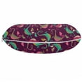 thumbnail image 3 of Dragon Travel Pillow Neck Rest, Mythological Fantasy Animals with a Funny Smile on Purple Background, Memory Foam Traveling Accessory for Airplane and Car, 12", Purple Teal, by Ambesonne, 3 of 3