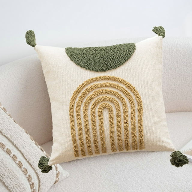 New Indian Plush Pillowcase With Loop Velvet Tassels Modern Simplicity Ins Style Office Cushion Pillowcase Set Gift