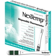 NexTemp Ultra - Superior Accuracy and The Ultimate in Infection Control for Healthcare Facilities - Disposable, Individually Wrapped (100 Pack) (Celsius)