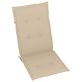thumbnail image 6 of vidaXL Patio Chair with Cushions Outdoor Garden Furniture Solid Wood Teak, 6 of 8