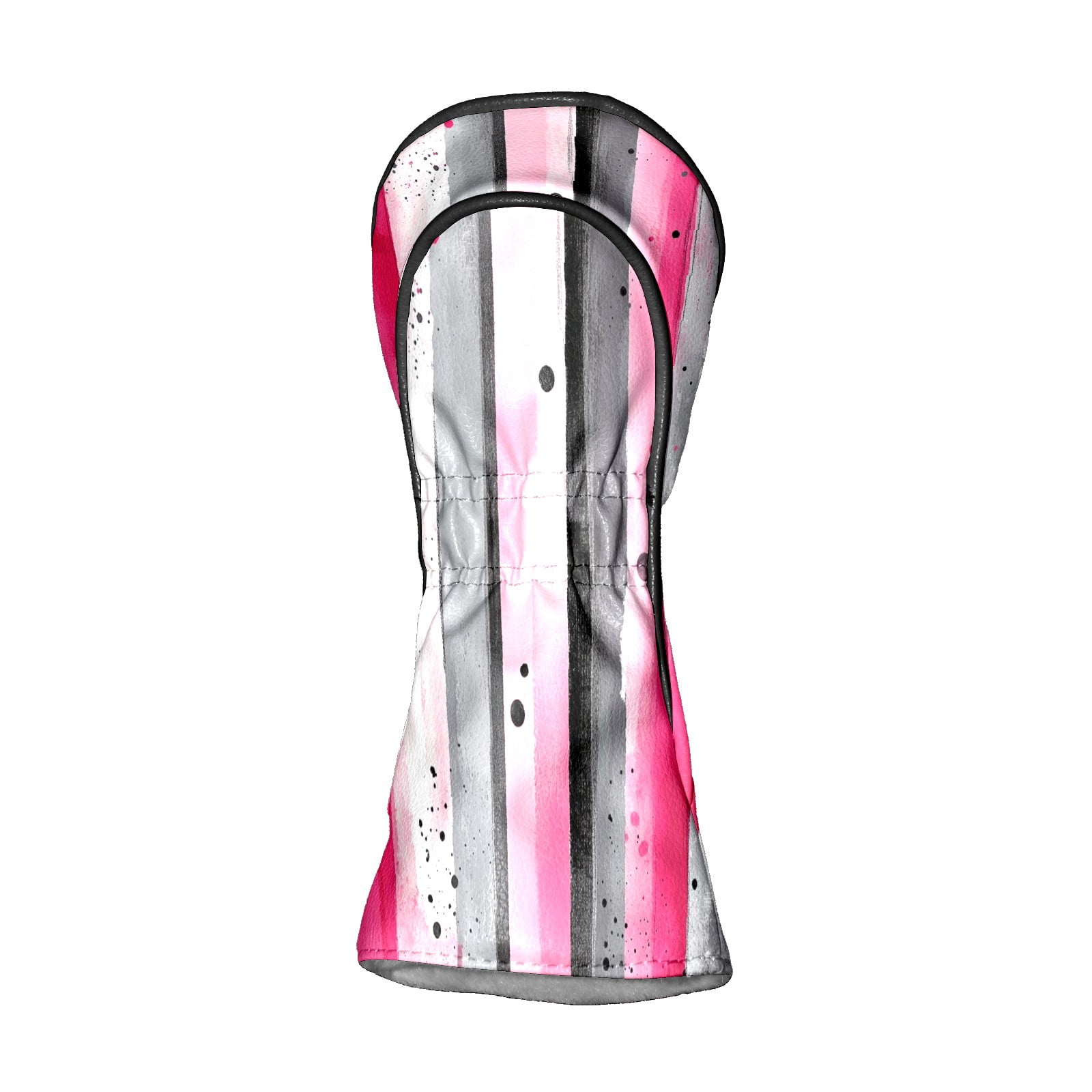 Golf Club Covers PU Leather Waterproof Head Covers for Fairway Woods Hybrids Color Stripes Unisex Fits Most Brands