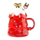 thumbnail image 1 of Tazas De Navidad Con Tapa Y Cuchara Taza De Cerámica De 500 Ml Para Vino Caliente Café Cacao Taza De Navidad Regalo Advancent HA044651-01, 1 of 6