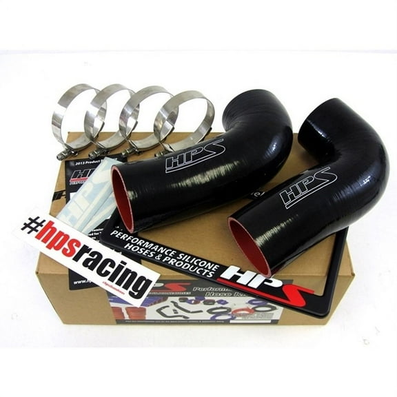 HPS Silicone Post MAF Dual Air Intake Tubes Kit Black 5.0L V8 for BMW 98-03 M5 E39