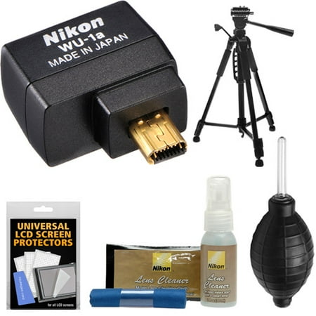 Nikon WU-1a Wireless Wi-Fi Mobile Adapter for Apple IOS or Android + Tripod + Kit for Coolpix A, P330, P520, P530, P7800, DF, D3200, D3300, D5200 & D7100 DSLR Camera Nikon WU-1a Wireless Wi-Fi Mobile Adapter for Apple IOS or Android + Tripod + Kit for Coolpix A, P330, P520, P530, P7800, DF, D3200, D3300, D5200 & D7100 DSLR Camera