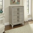 thumbnail image 6 of Benjara Loy Tall Dresser Chest, 4 Drawers Champagne Gold Metallic, Mirror Trim, 6 of 6