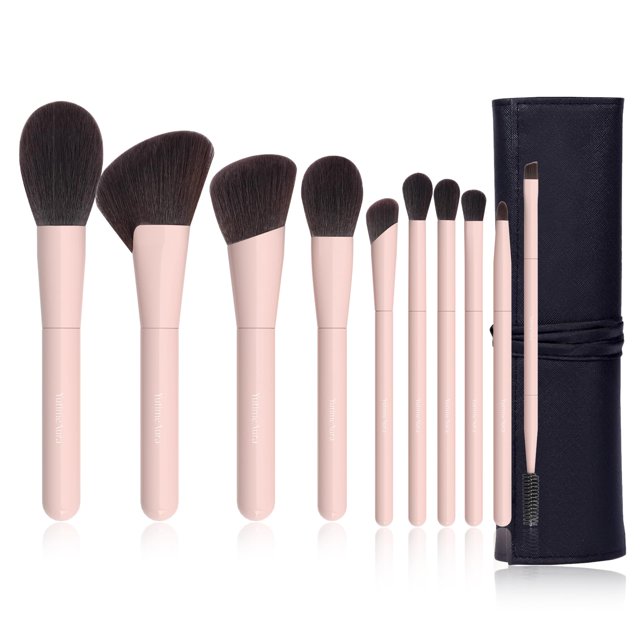 Set de brochas de maquillaje YuTimeAura, 10 unidades, Foundation Contour Blush