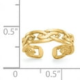 thumbnail image 2 of Primal Gold 14 Karat Yellow Gold Weave Toe Ring, 2 of 7