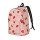 thumbnail image 1 of Disketp Strawberry Mochila de Lona Estampada, Mochila Escolar de Viaje Ligera para Estudiantes y Portátil-Medium, 1 of 5