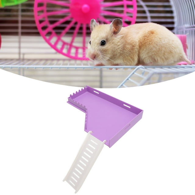 Durable Hamster Platform With Ladder, Multipurpose Standing Platform For Mouse Guinea Pig Chinchilla, Space Saving