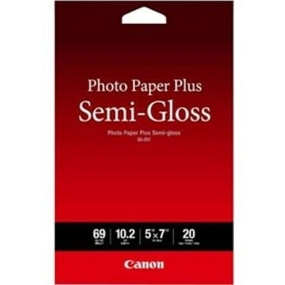Canon Photo Paper Plus Inkjet Photo Paper - White, 20 / Pack (Quantity)
