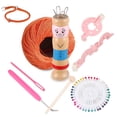 thumbnail image 4 of Inteprter Muñeca que hace punto del carrete de madera para los adultos y los niños tejen fácilmente los regalos hermosos de los diseños que De coser, 4 of 6