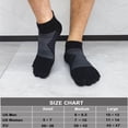 thumbnail image 6 of Mens Toe Socks Running Five Finger Socks High Performance Athletic Toe Socks for Women 4 Pairs, 6 of 6