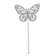 thumbnail image 3 of Mariposa de Plata Dorada DIY Cupcake Pick Topper Muffin Food Pick Boda de Cumpleaños Baby Shower Favors, 3 of 9