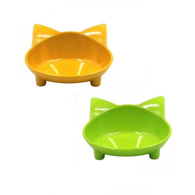 2 Uds Cuenco de Comida para Mascotas de Gato en apariencia de de Cuenco de Agua para Comida para Perro Yinane Cuencos para mascotas antideslizantes