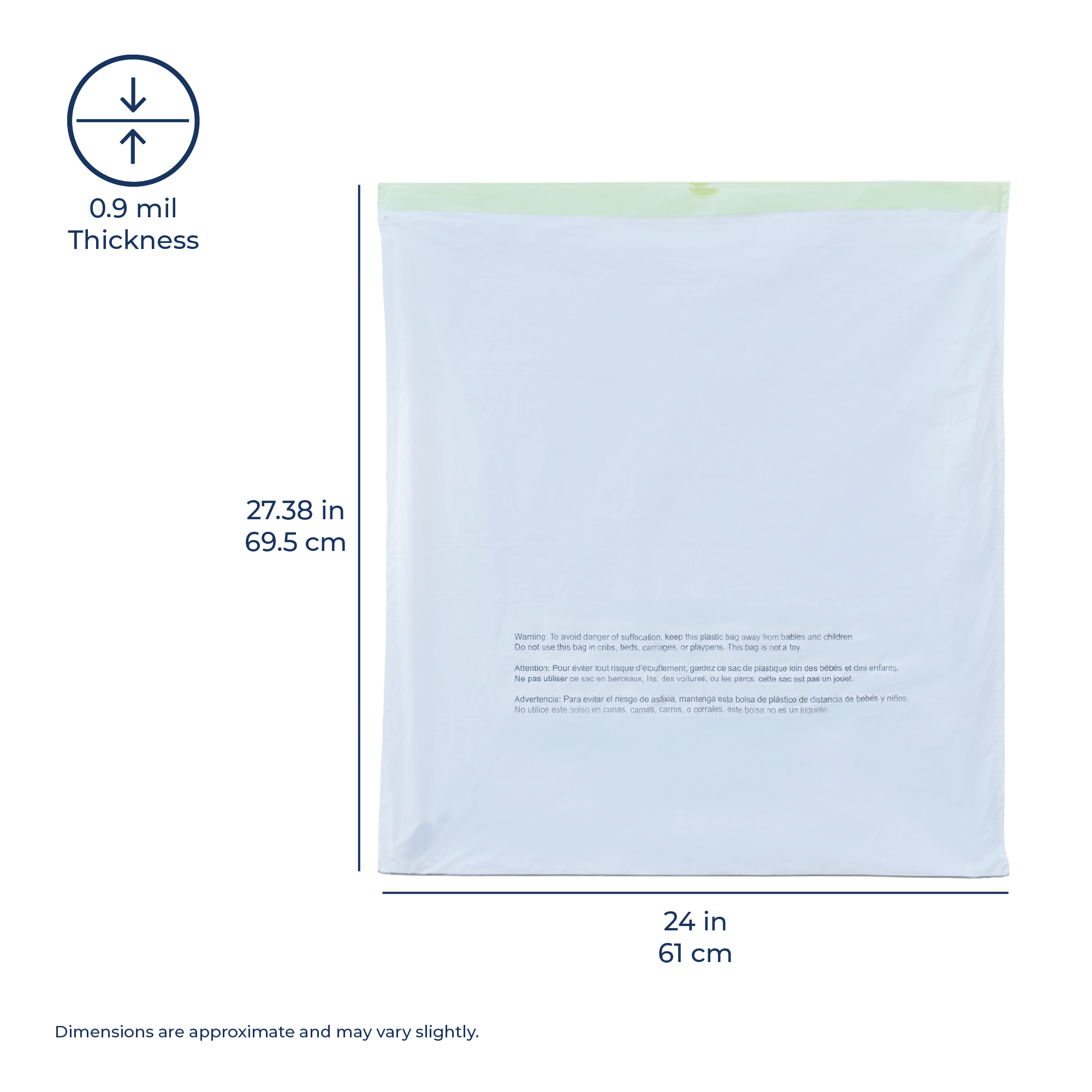 Nine Stars 13-Gallon Heavy-Duty Drawstring Trash Bags, 30 Count photo 5