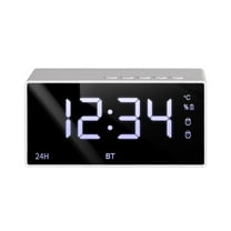 Giunmcul Online Shopping Mirror Clock Bluetooth Audio Radio Student Alarm Clock Mini Card Small Speaker Desktop Audio