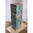 thumbnail image 5 of Pedestal For Artwork, Liquid Ocean Blue Made of Porcelain.  12" x 12" x 39"H, 5 of 8