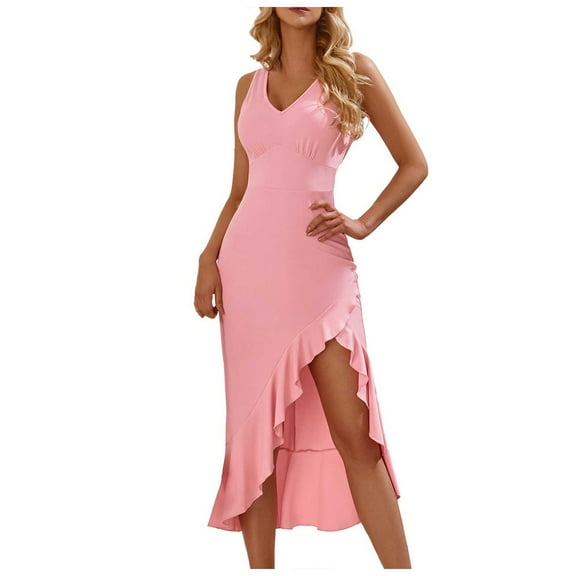 Summer Dresses For Women 2025 Women's Summer Maxi Dress 2025 Casual Boho Sleeveless Spaghetti Strap Smocked Tiered Long Beach Sundresses