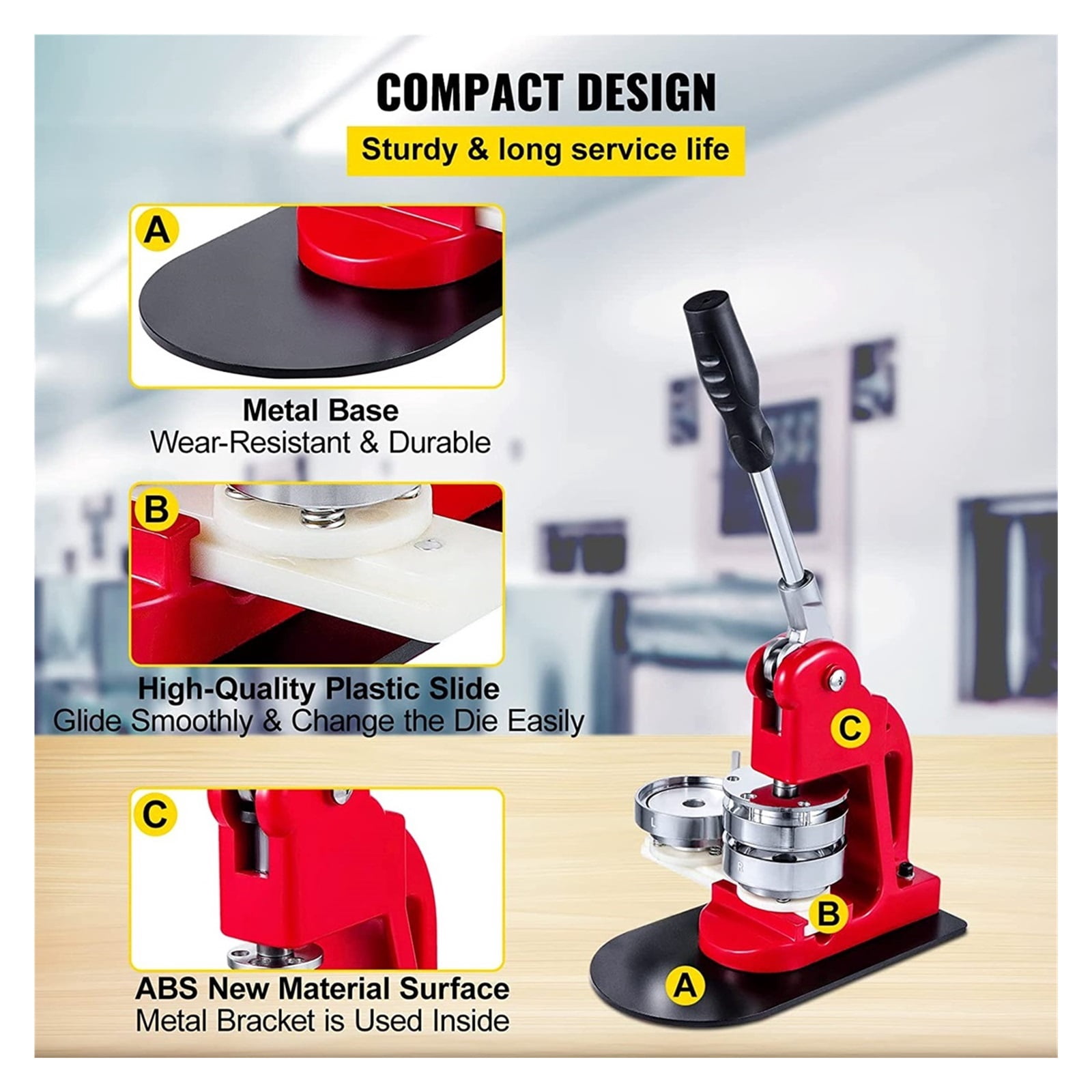 58mm Badge Maker Machine Making Pin Button Press Cutter 1000 Circle Button Sale Badge Machine Badge Button Making Kits