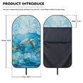 thumbnail image 6 of Garronmavis Waterproof 1 PC Front Car Seat Towel Cover Sweat Protection Turtle Car Seat Cover for Front Seats Easy Installation Compatible with Cars SUVs Trucks Sedans Vans, 6 of 8