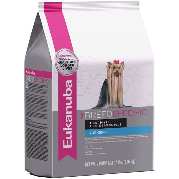 Eukanuba Breed Specific Yorkshire Terrier Nutrition Dry Dog Food, 3 Lb