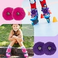 thumbnail image 4 of SeekLGT Fuzzy Pom Poms for Roller Skates Handmade Tie-On Skate Accessories with Jingle Bells for Women Girls Quad Skate Decorations, 4 of 4