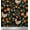 Black, variant on Soimoi Crepe Silk Fabric Leaves,Cock & Chick Cartoon Decor Fabric Printed Yard 42 Inch Wide