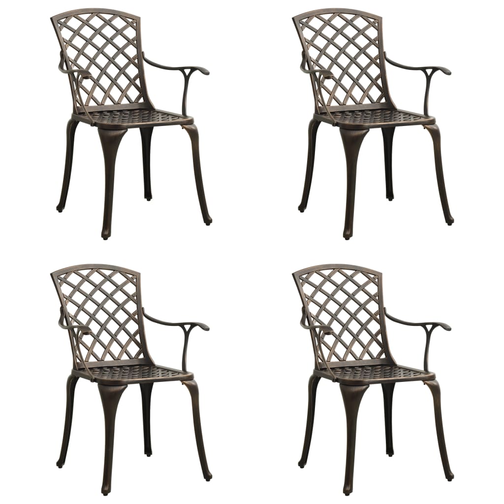 vidaXL Patio Chairs Patio Furniture for Garden Porch Backyard Cast Aluminum - image 4 of 25