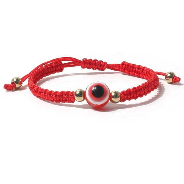 Joyería de Mano Minnieouse Bohemia Trenzada Correa de Muñeca DIY Rojo