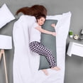 thumbnail image 3 of Body Pillow Utopia Bedding - Almohada de cuerpo completo para adultos, color gris, 3 of 7